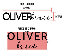 Load image into Gallery viewer, FIRST & MIDDLE Custom Name Sign