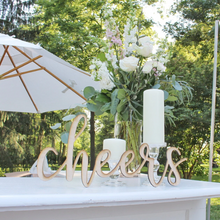 Load image into Gallery viewer, Wood Cheers Sign - i