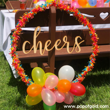 Load image into Gallery viewer, Wood Cheers Sign - i