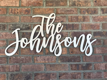 Load image into Gallery viewer, Custom Last Name Sign