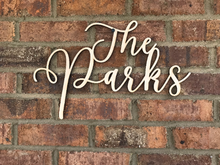 Load image into Gallery viewer, Custom Last Name Sign
