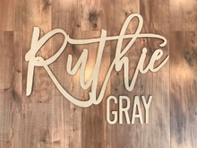 Load image into Gallery viewer, FIRST & MIDDLE Custom Name Sign