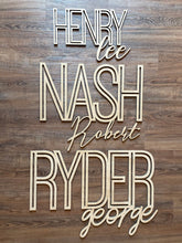 Load image into Gallery viewer, FIRST & MIDDLE Custom Name Sign