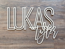 Load image into Gallery viewer, FIRST & MIDDLE Custom Name Sign