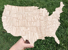 Load image into Gallery viewer, USA State Map SVG Engrave Cut Digital File
