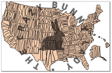 Load image into Gallery viewer, USA State Map SVG Engrave Cut Digital File
